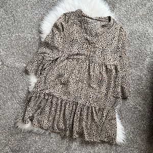 Anna-Kaci | Boutique Ruffle Button Down Leopard Dress